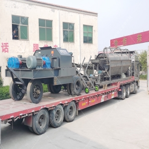 2PG1200x800大型移動(dòng)式對(duì)輥破碎機(jī)發(fā)貨 破碎石灰石